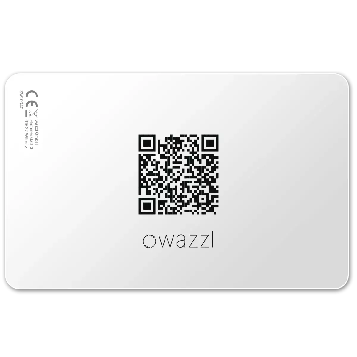 Smartcard white with QR-Code - Digital Business Card